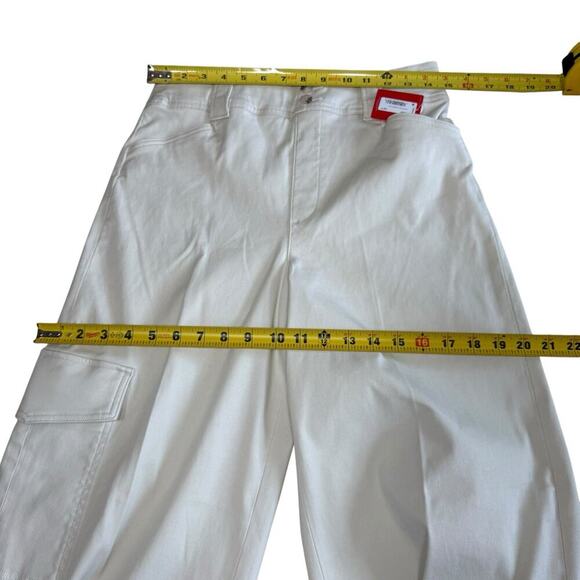 SPANX Stretch Twill Cropped Trouser Eggshell M Tall Slimming Women's Pants NWT - Picture 5 of 9